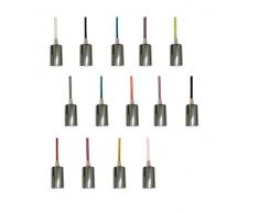 V-TACÂ -Â , serie Portalampada cromato vt-7338) lampada a sospensione cromo + Cavo, Ã36Â x 60Â mm marrone