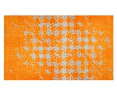 LifeStyle-Mat 200076 Tappetino Caos Antiscivolo e Lavabile, Ideale per lingresso, Il Guardaroba o la Cucina, 67 x 110 cm, Arancione