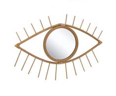 Dcasa bambù Forma Occhio Specchi da Parete Mobili Adesivi Decorazione della Casa Unisex Adulto, Colore, Unico