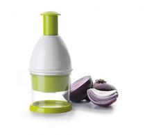 IBILI 799600Â Eco tritaverdure Acciaio Inossidabile/Plastica Bianco/Verde/Trasparente 10Â x 10Â x 23Â cm