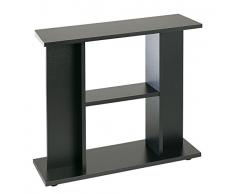 Wave rivestito in legno armadio, 60 x 32 x 70 cm, nero