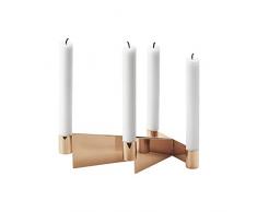 GEORG JENSEN 9.108.475,6Â cm Urkiola portacandele, Acciaio, Argento