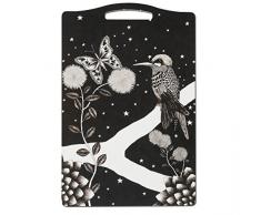 Nadja Wedin Design - Tagliere 20 x 30 cm, Colore: Nero/Bianco, Legno, ColibrÃ­, 20x30 cm