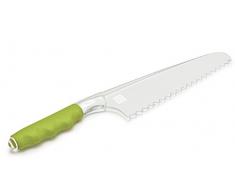 Iris 2191-pÂ âÂ insalate e Coltello per Verdure, plastica, Trasparente/Rosso
