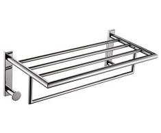 Gedy Project Mensola in Acciaio Inox, Cromo Lucido, 50 x 25 x 16,5 cm