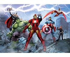 AG Design - Photo Wall Mural - Carta Bambini Marvel - Avengers - Foto Sfondo - Poster Gigante con Parete - 360 x 254 cm - 4 Parti - FTD 2230