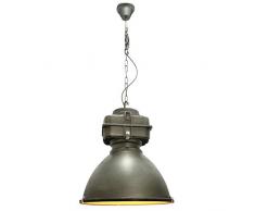 Brilliant Anouk - Lampadario con paralume in metallo, 60 W, colore: acciaio spazzolato