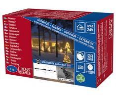 Konstsmide 4607 â 007 â Hightech System/dimmer per LED con sensore luminoso, timer per 6 e 9 ore, adatta a esterni (IP44)/certificato VDE/cavo nero