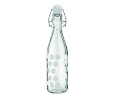ZAK Designs DOT Bottiglia Vetro Bianco, Vetro, Bianco, 1 L