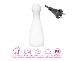 moovere pooseidon lampada da terra E27, 7Â W, bianco trasparente, 80Â x 28Â cm