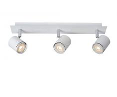 Lucide, Barra con 3 faretti LED da soffitto, 5 watt, 230 volt, GU10