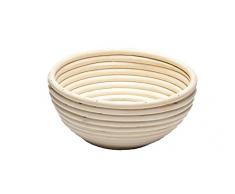 Haubrich Spezial-Backmischungen GmbH Cestino per Pane da 500 a 750 g, Diametro 20 cm, in Canna dIndia