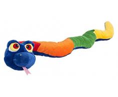 Bimar - Peluche Serpente zic Zac 96 cm, Multicolore