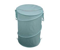 Renberg 684545 - Cesto portabiancheria 45 x 45 x 68 cm, in Poliestere, Colore: Verde