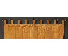Linder - Testiera per Letto a Balze, 1 27% Cotone 18 percentlino 55% Poliestere (3) 100% Poliestere, Giallo, 160 x 70 cm