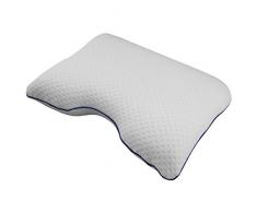 Bellasoft Cuscino per Chi Dorme sul Fianco Russare Aria Cuscino Ortopedico in Memory Foam per Chi Dorme sul Fianco con Rivestimento Termico, 54 x 40 x 12 cm, Schiuma di Gel visco.