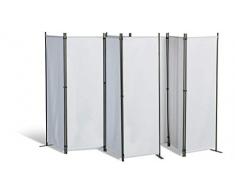 GRASEKAMP - Paravento di qualitÃ dal 1972, 4 Pezzi, Colore: Bianco
