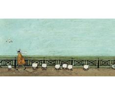 L Arte Gruppo Sam Toft Moses Segue Il Cestino da Picnic Stampa su Tela, Cotone, Multicolore, 1.8Â x 50Â x 100Â cm