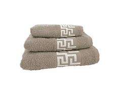 forentex Giochi in spugna (Ref vsc-500g) uso multifunzione per bagno, Doccia, lavandino, spiaggia, 100% Cotone/Cotone, Beige, 30Â X 50, 50Â X 90,100Â X 155