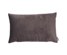 B & h Cuscino, Velluto, Grigio, Singolo, 50Â x 30Â x 2Â cm