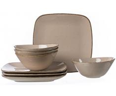 Ritzenhoff & Breker Servizio da tavola casa, 8Â Pezzi, in Ceramica, Nougat, 33Â x 33Â x 18Â cm, 8Â unitÃ 