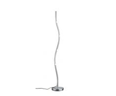 Trio Halifax Piantana LED, Dimmerabile, 4 IntensitÃ Integriert, 3 W, Nichel Opaco, 22.5 x 22.5 x 150 cm