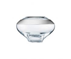 GEORG JENSEN Duo Vaso, Vetro soffiato a Bocca, Argento, 20.5 cm