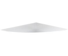 Bolis Italia BA1D058HL2T1 - Mensola Vitra in vetro temperato di sicurezza, 58 x 16 x 0,6 cm, bianco