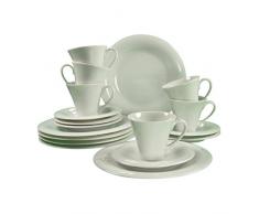 Creatable 19143 - Servizio da caffÃ¨ in Porcellana, 18 pz, Colore: Bianco Tenue