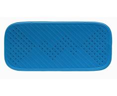 Dintex Diagonale-Tappetino Antiscivolo per Vasca da Bagno, 76 x 35 cm Blu Intenso