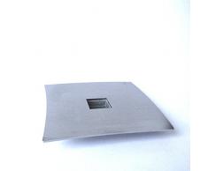 amabienteÂ âÂ Design Candles 4872Â Classic Swing Candelabro cte2, Acciaio Inossidabile, Argento, 9Â x 9Â x 1Â cm