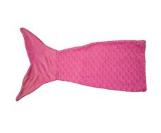 Soleil docre Sirène - Plaid in Pile, Taglia Unica, Colore: Rosa