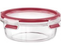 Emsa Clip & Close Vetro Contenitore Salvafreschezza, Rotondo, 0,6 l