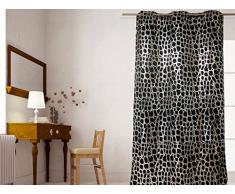 Soleil docre 034695 Tenda oscurante con occhielliStampa argento PUZZLE Nero