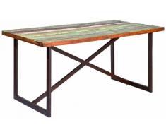 rettangolare Marrone Legno 160x90x75 cm Esidra Chicago Heights Tavolo