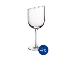Villeroy & Boch Newmoon Servizio Calice da Vino, Bicchieri Eleganti e Contemporanea per Uso Quotidiano, Cristallo, Lavabili in Lavastoviglie, Glass, Trasparente