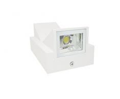 BES 23787 Applique LED, 10 W, Bianco Lampada, Luce Calda, Plafoniera Faretto, Esterno