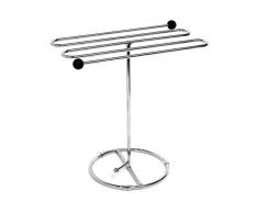 Saveur et Degustation KB6788 KV7084 stendibiancheria in Vetro e Metallo, Colore: Cromato/Acciaio, Dimensioni: 30 x 18 x 31 cm