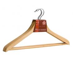 Home Set 3 Attaccapanni, 45 cm, Legno, 45x24x4 cm, 3 unitÃ 