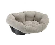 Ferplast SOFA PRESTIGE cesta plastica rivestimento imbottito cani gatti, 73 x 55 x h 27 cm