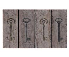 Hamat ZERBINO per Esterno Residence, Motivo Chiavi su Legno, 45Â x 75Â cm