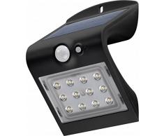 Goobay 45801 Applique LED ad Energia Solare con Sensore di Movimento, 1.5 W, Nero