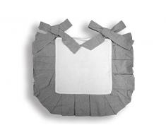 Soleil docre Forever - Cuscino per Sedia, in Cotone, 40 x 40 x 3 cm, Colore: Bianco