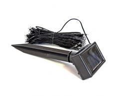 (100Â LED) KW catena di luce a energia solare 50Â âÂ 200Â LED Natale albero catena illuminazione da esterno giardino party