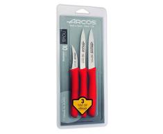 Arcos 189622 Set Coltello Sbucciare, Rosso, Estandar