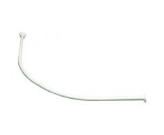 Sealskin Rondalux Binario Incurvato per Tenda da Doccia, Acciaio Inox, Bianco, 90,2 x 2,8 x 2,8 cm
