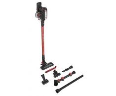 Hoover HF222MH H Free 200 - Aspirapolvere multifunzione, scopa e aspirapolvere a mano per abitazioni XL 2 V nero/rosso
