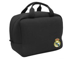 Real Madrid - Portavivande in Neoprene, Unisex, per Adulti, Multicolore (Multicolore), Unico