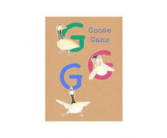 Komar Quadro da Parete ABC Animal G Poster Immagine Soggiorno Camera da Letto Decorazione Stampa Stampa Senza Cornice Disponibile in Tre Misure, Multicolore, P036G-40x50