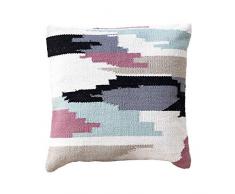 Kenay Home Aili Cuscino Decorativo, Stampa Etnica, 45 x 45 cm
